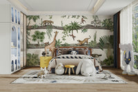 A contemplative tropical scene wallpaper mural for a feature wall.

