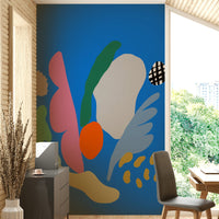 A beautiful colorful ice cream wallpaper mural for a child's room.

