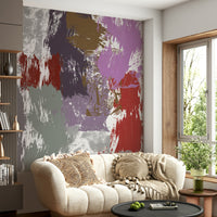 A classic floral wallpaper for walls with a gold theme.

