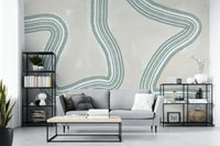 A beautiful soft abstract wallpaper mural for a modern home.


