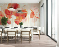 An artistic nature inspired mural for home decor.

