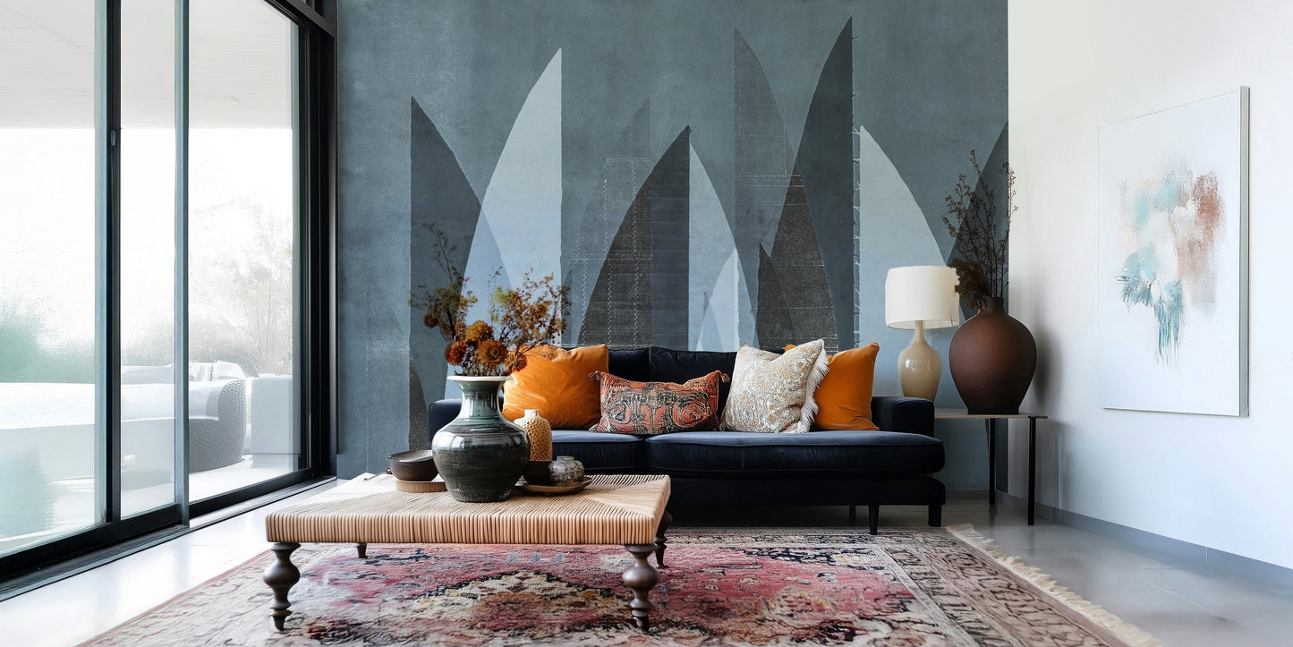 A classic abstract mountain wallpaper for walls.

