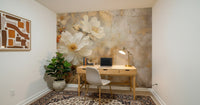 An artistic nature inspired mural for home decor.

