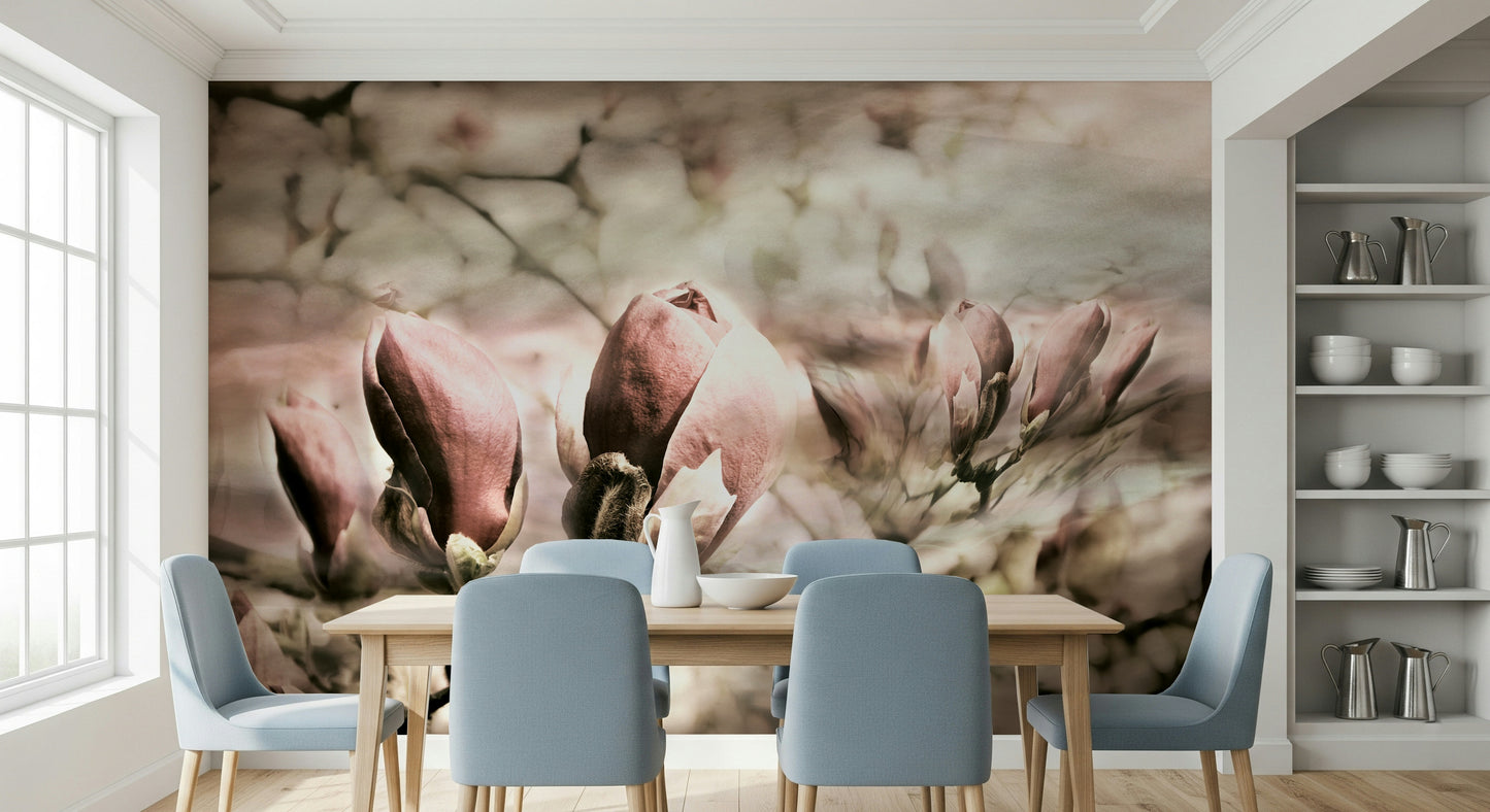 A classic floral wallpaper for walls.

