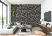 A calming abstract design wallpaper mural that defines a space.

