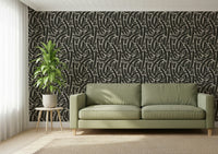 A beautiful modern art wall mural of abstract forms.

