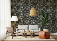 A beautiful bold line pattern wallpaper mural for a modern home.

