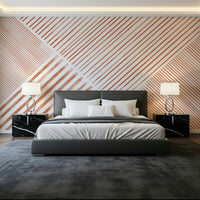 A serene abstract line wall mural for your decor.