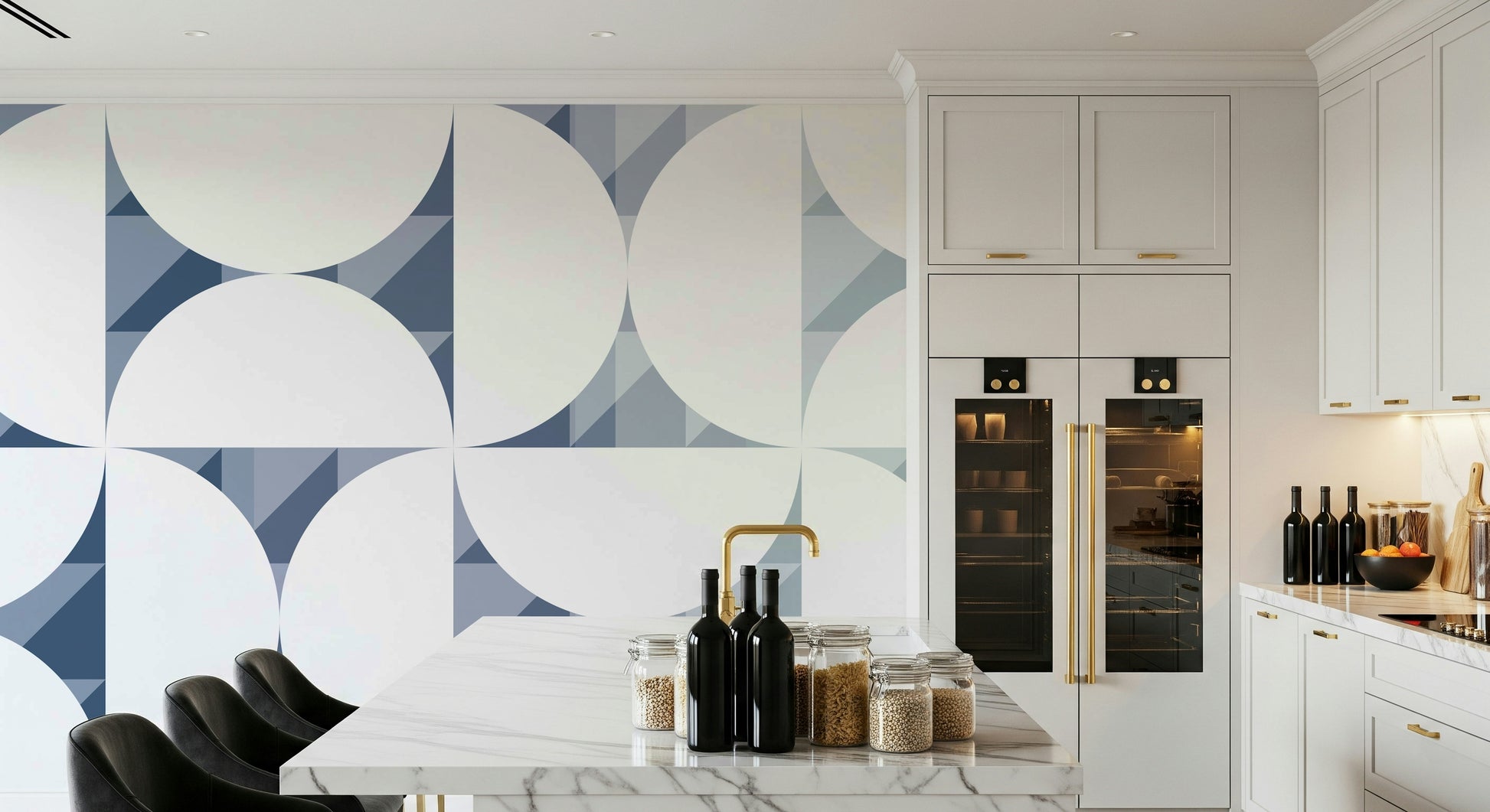 A classic abstract block wallpaper for walls.