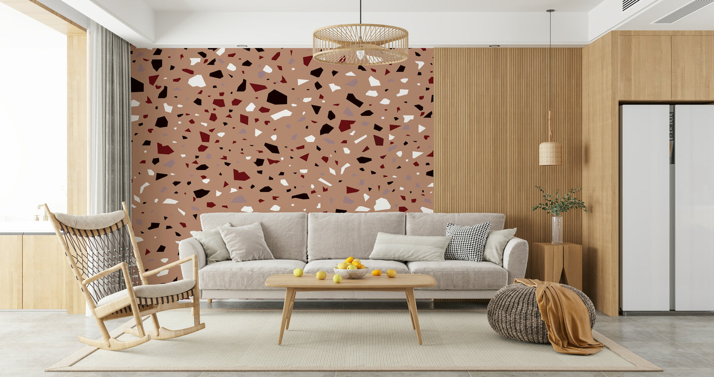 A serene abstract texture wall mural for opulent decor.