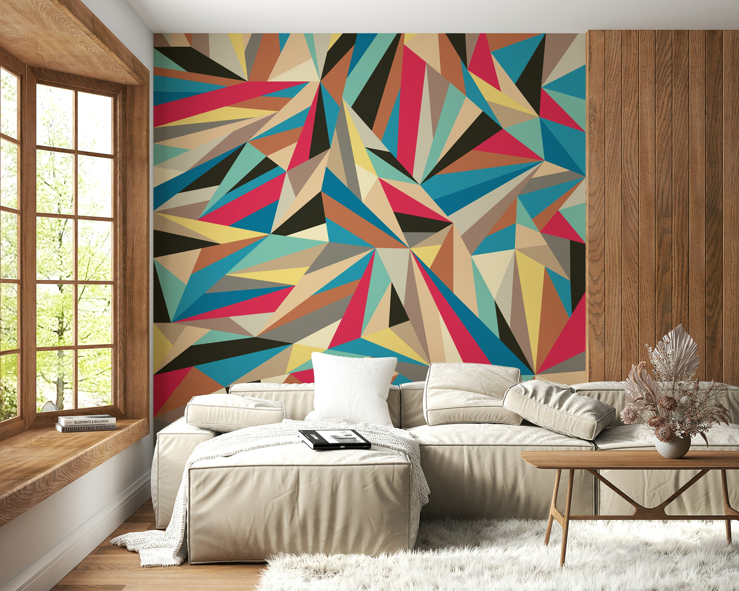 A classic abstract design wallpaper for walls.