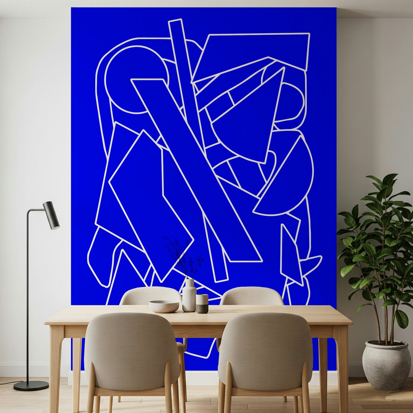 A classic abstract design wallpaper for walls.