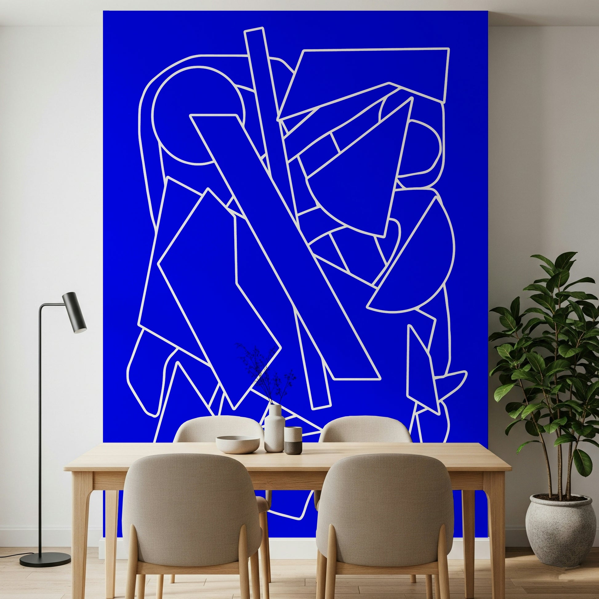 A classic abstract design wallpaper for walls.