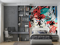 A serene celestial pattern wall mural for mystical decor.