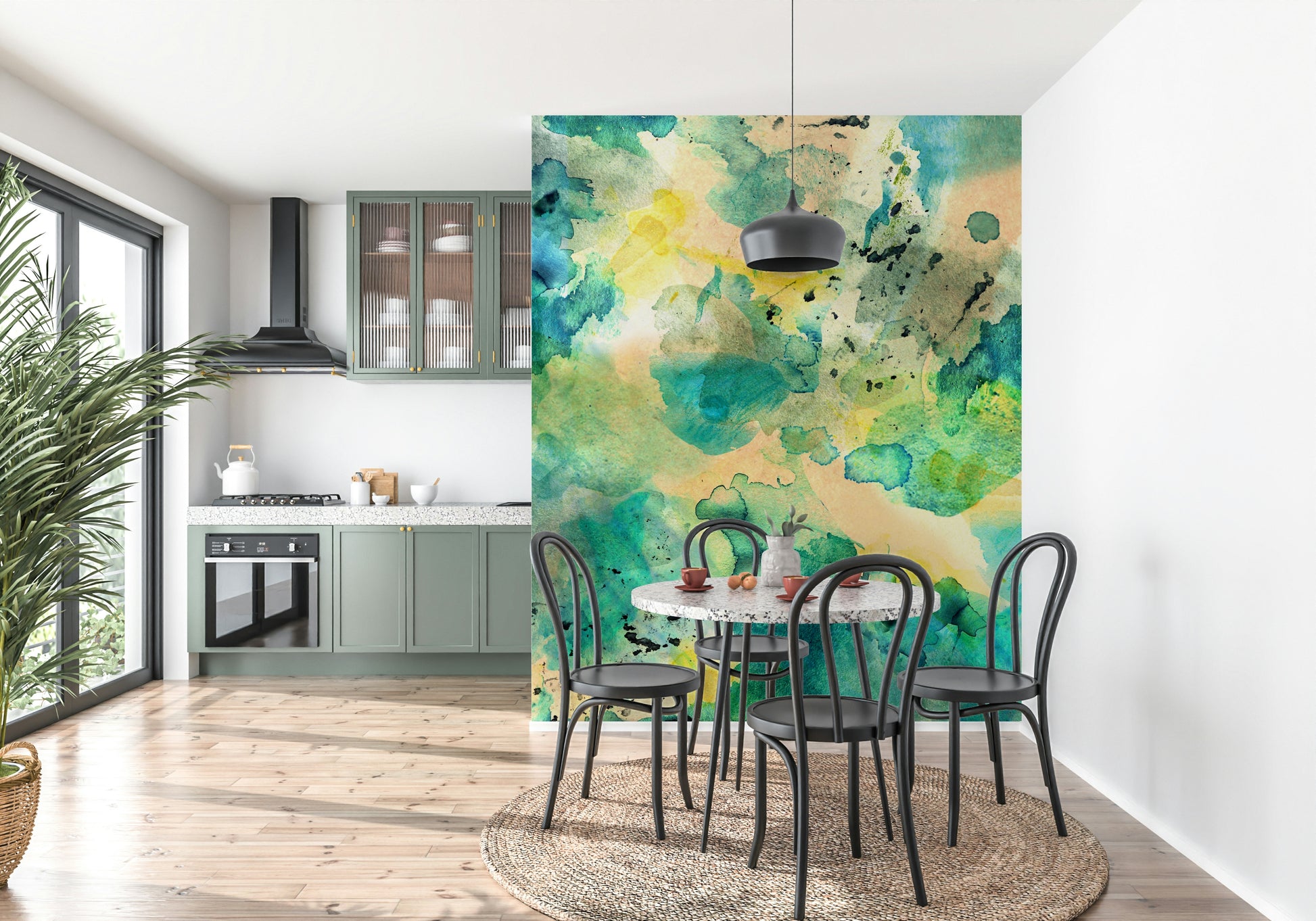 A classic abstract design wallpaper for walls.