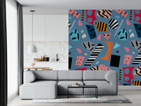 A contemplative clean design wallpaper mural for a feature wall.

