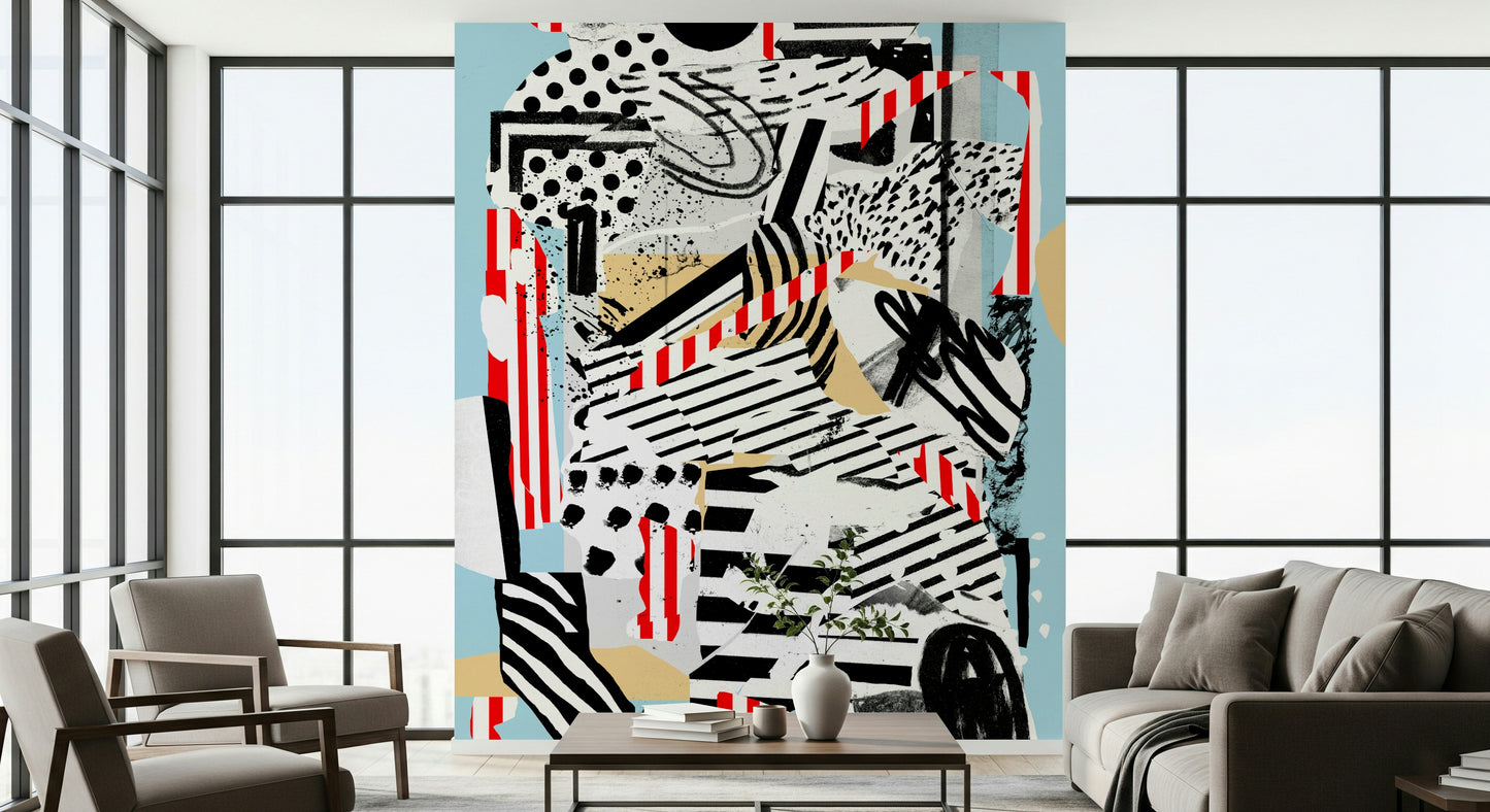 A serene blue pearl texture wall mural for opulent decor.

