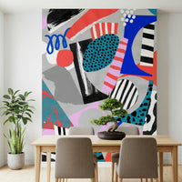 A serene flowing pattern wall mural for your decor.

