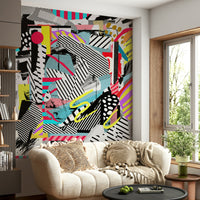 A classic abstract design wallpaper for walls.