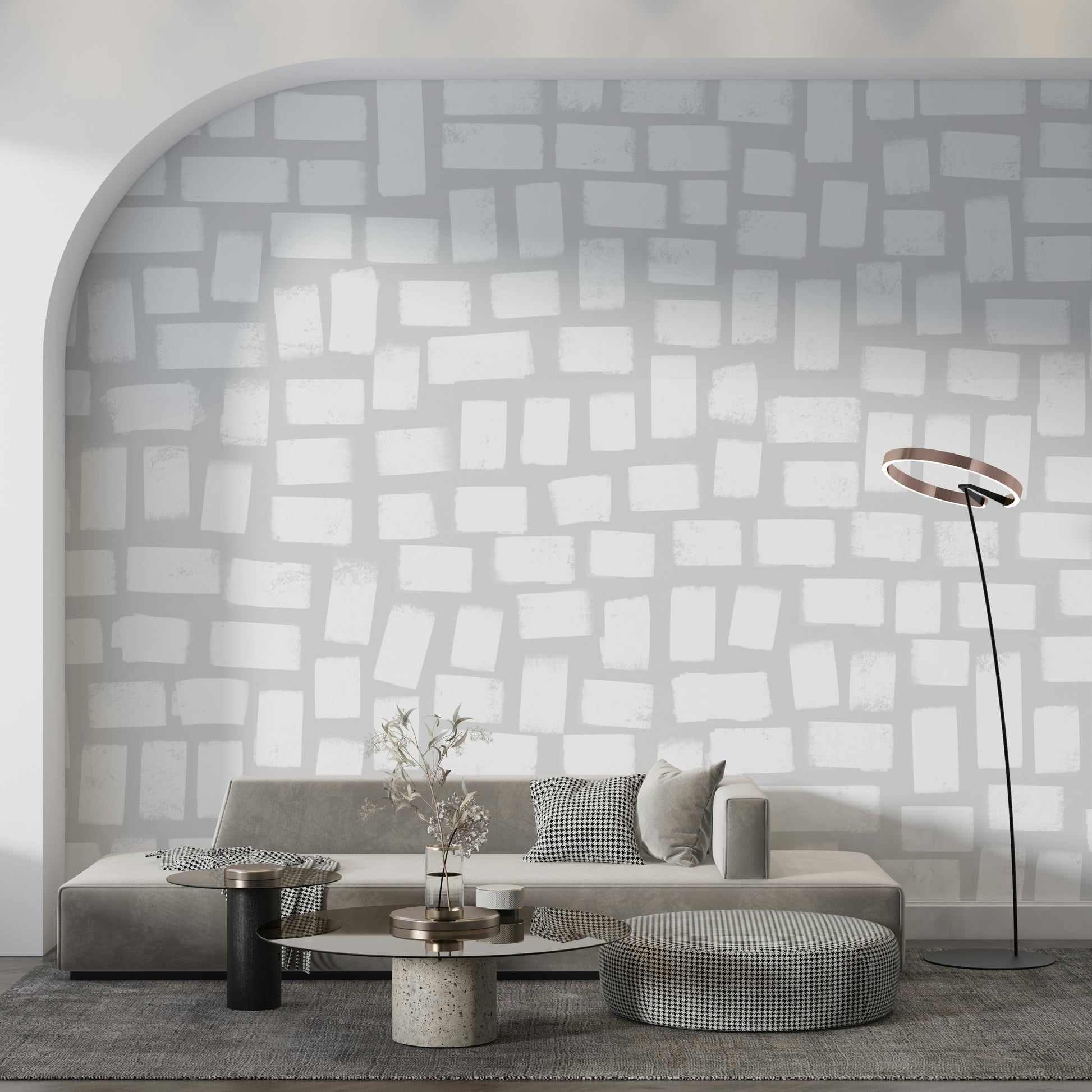 A serene abstract paint wall mural for your decor.