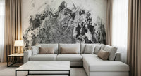 An artistic abstract texture mural on minimalist wallpaper.