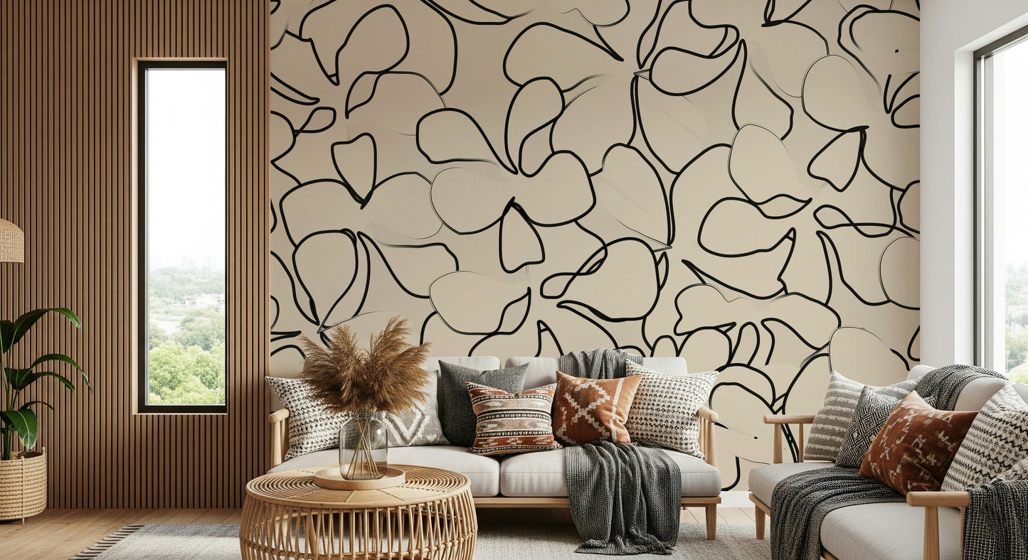 A classic abstract design wallpaper for walls.