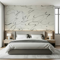 A serene flowing design wall mural for your decor.