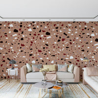 A beautiful modern art wall mural of delicate texture.