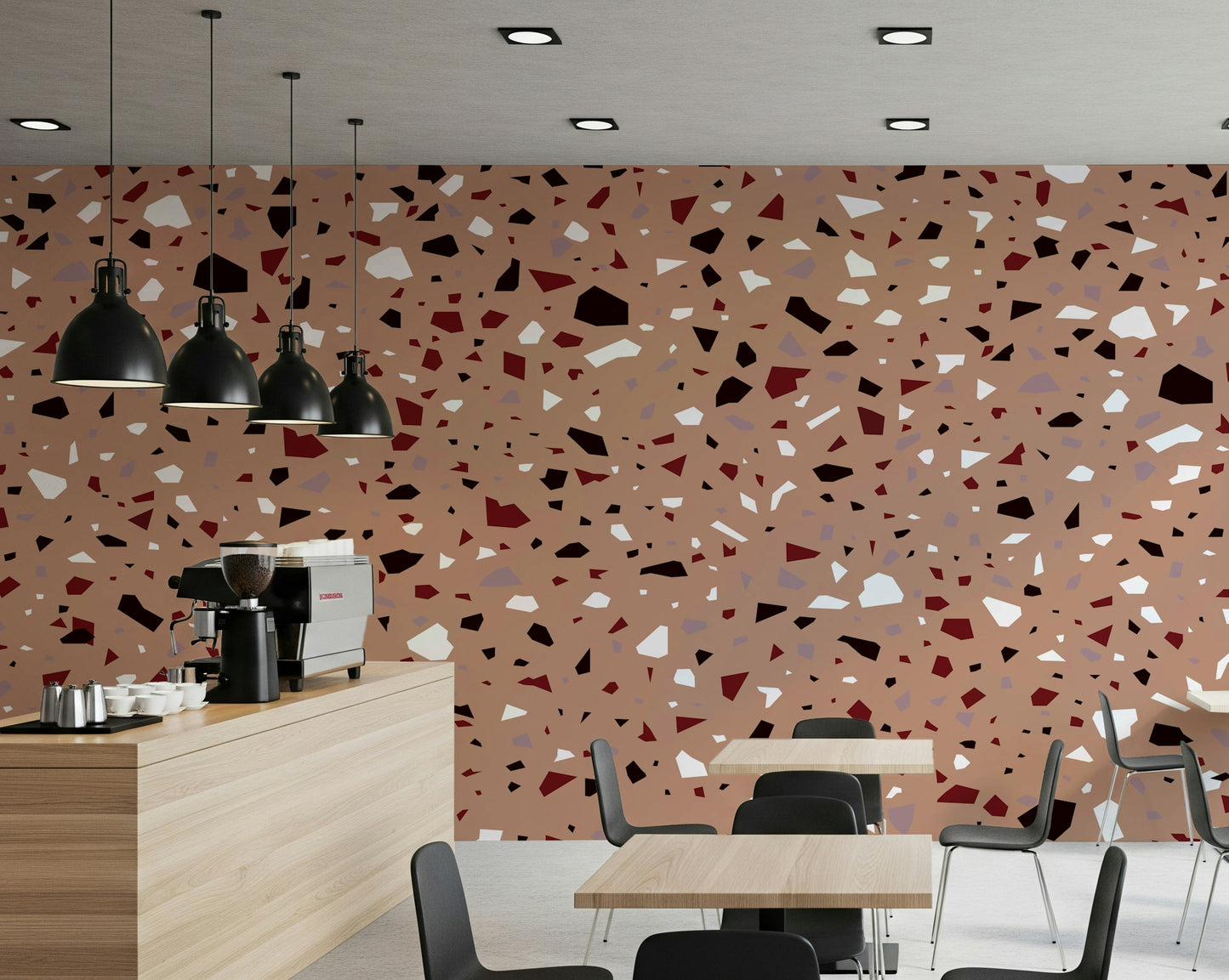 A serene subtle rock texture wall mural for your decor.
