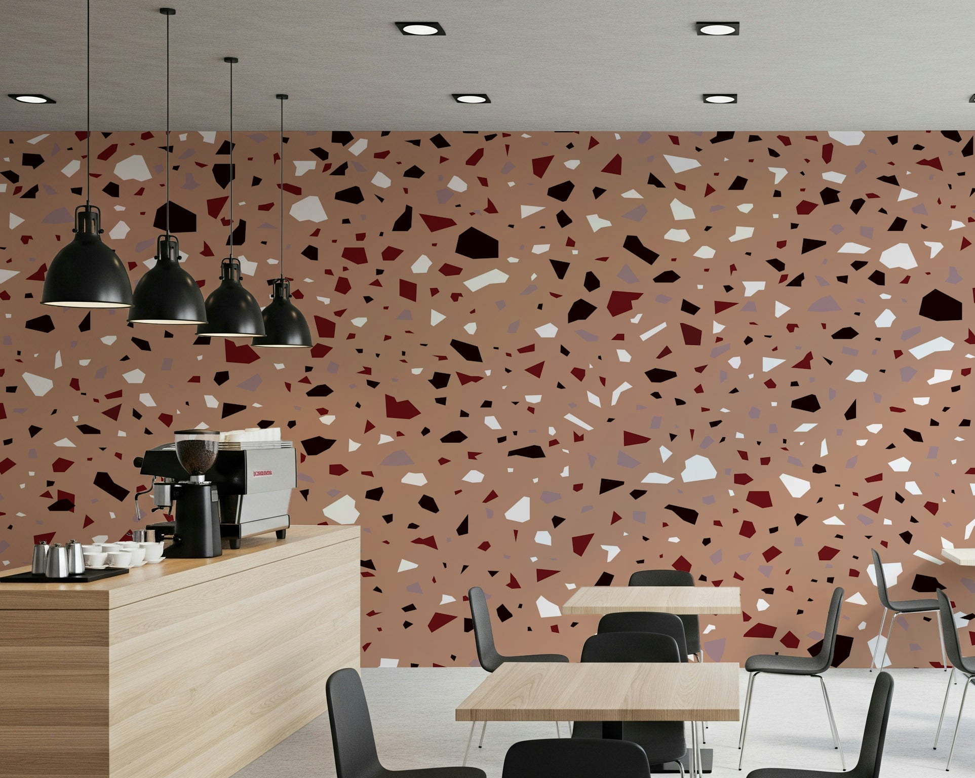 A serene subtle rock texture wall mural for your decor.