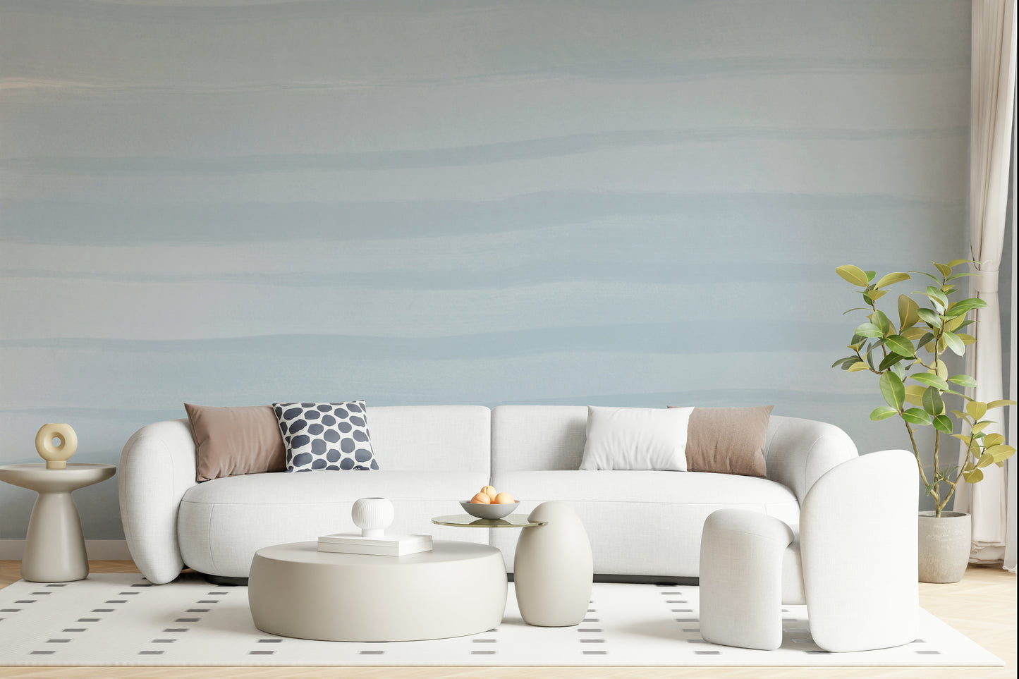 Soft Blue Tide Wall Mural - 2749518