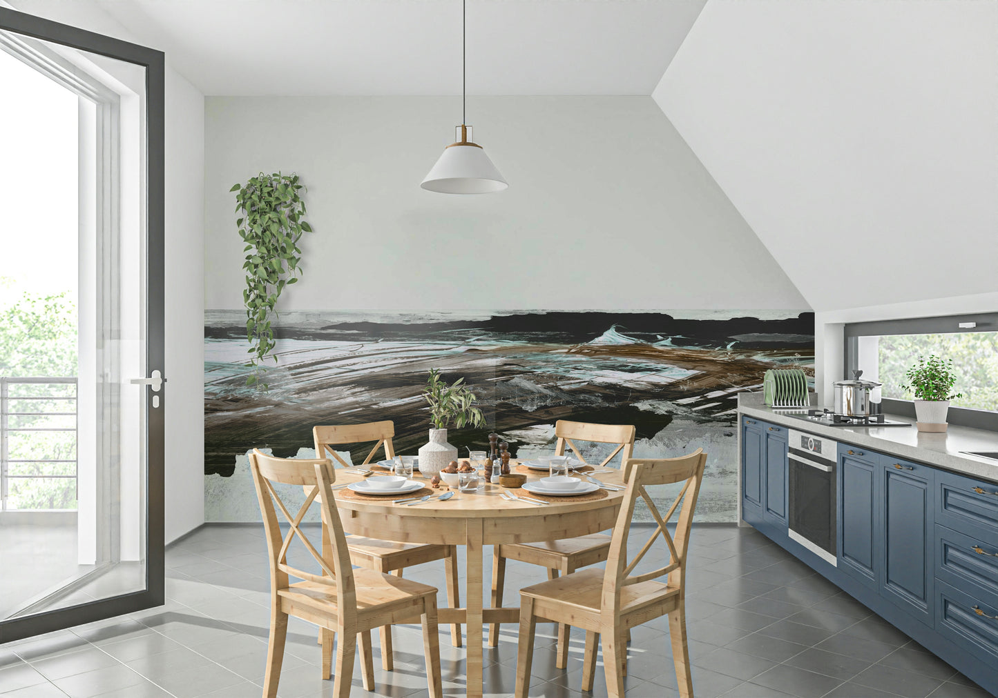 Brushstroke Shore Wall Mural -2861362