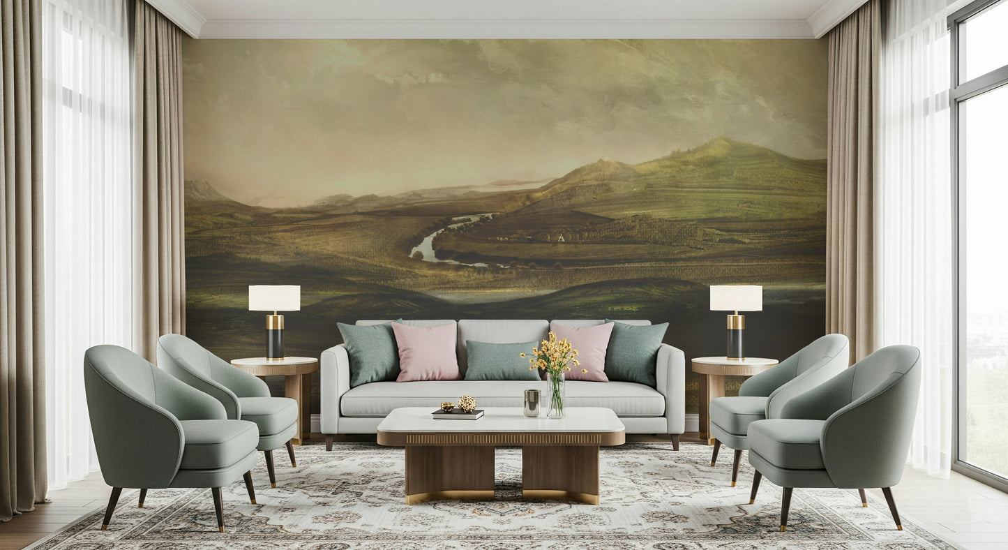 Painted Valley Vista Wall Mural -2925053