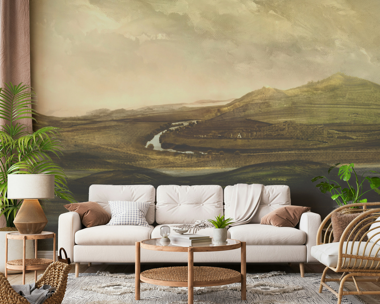 Painted Valley Vista Wall Mural -2925053