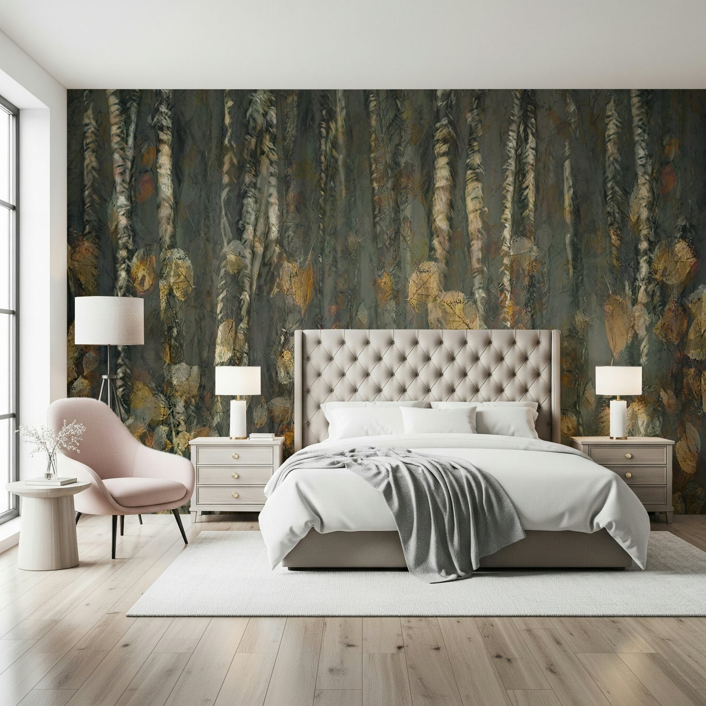 Birchwood's Embrace Wall Mural