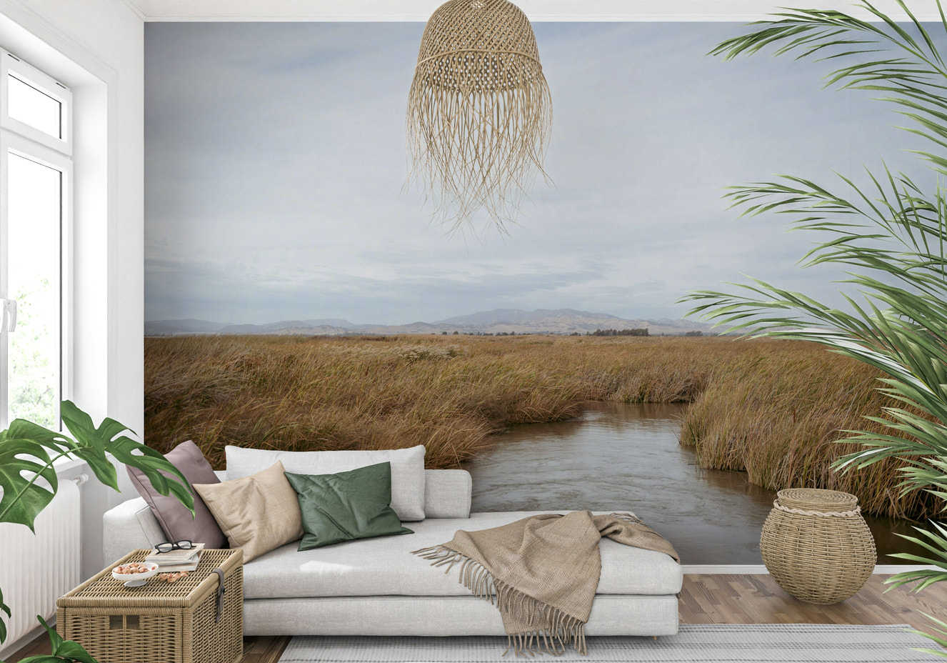 Tranquil Marsh View Wall Mural -2670006