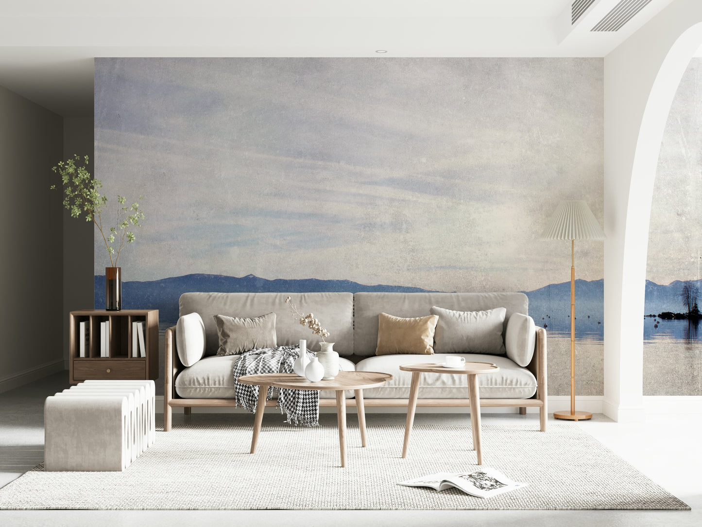 Serene Lake Vista Wall Mural -2671436