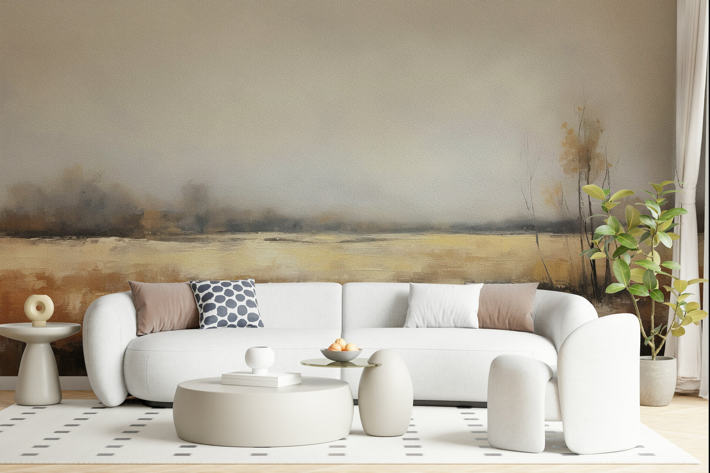 Golden Marsh Serenity Wall Mural -2816794