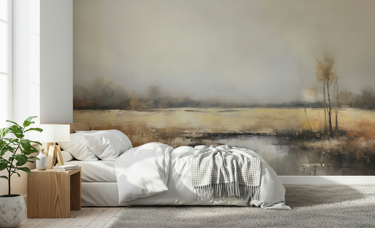 Golden Marsh Serenity Wall Mural -2816794