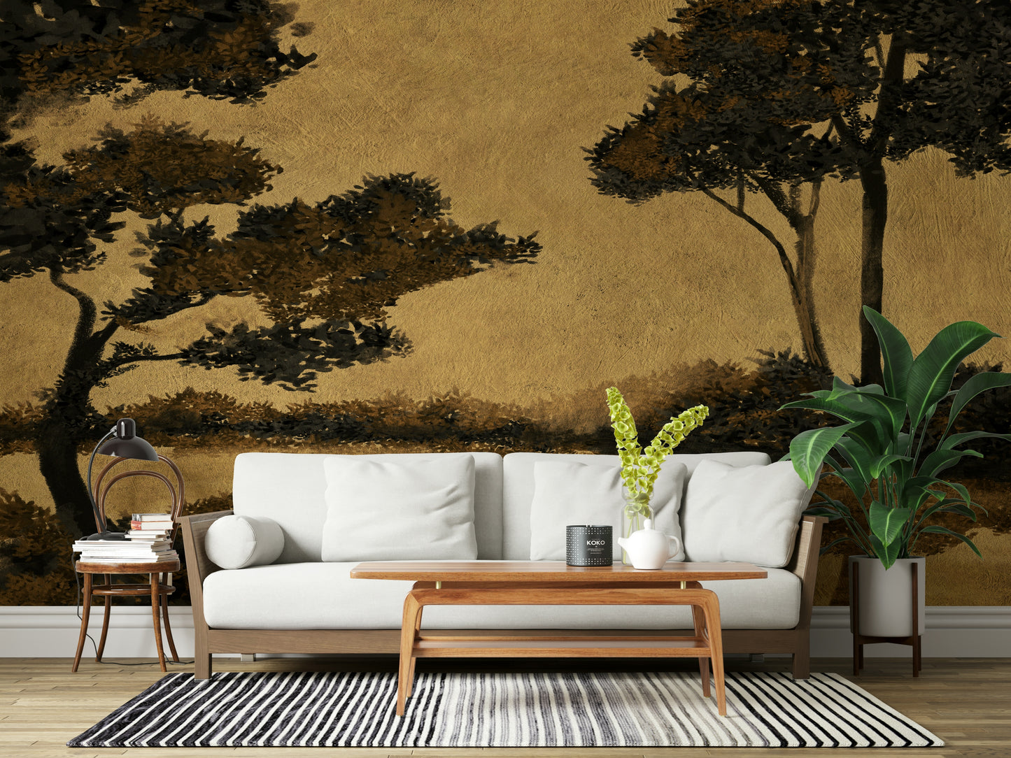 Golden Mist Waterscape Wall Mural -2887503