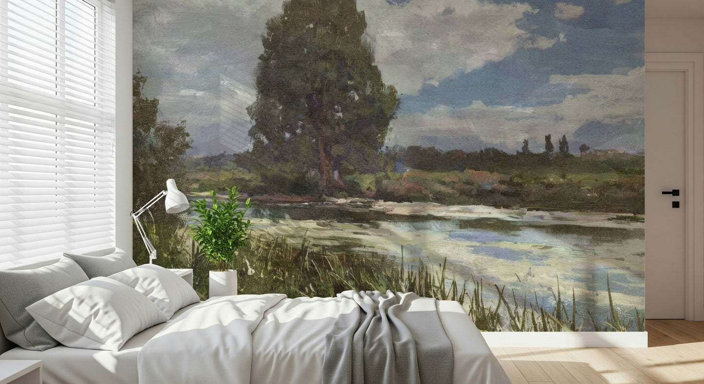 Riverbank Reverie Wall Mural -2834889