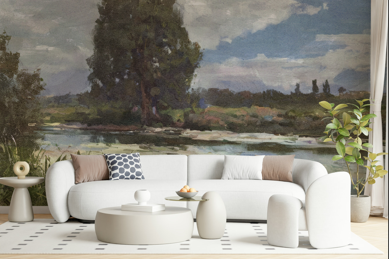 Riverbank Reverie Wall Mural -2834889