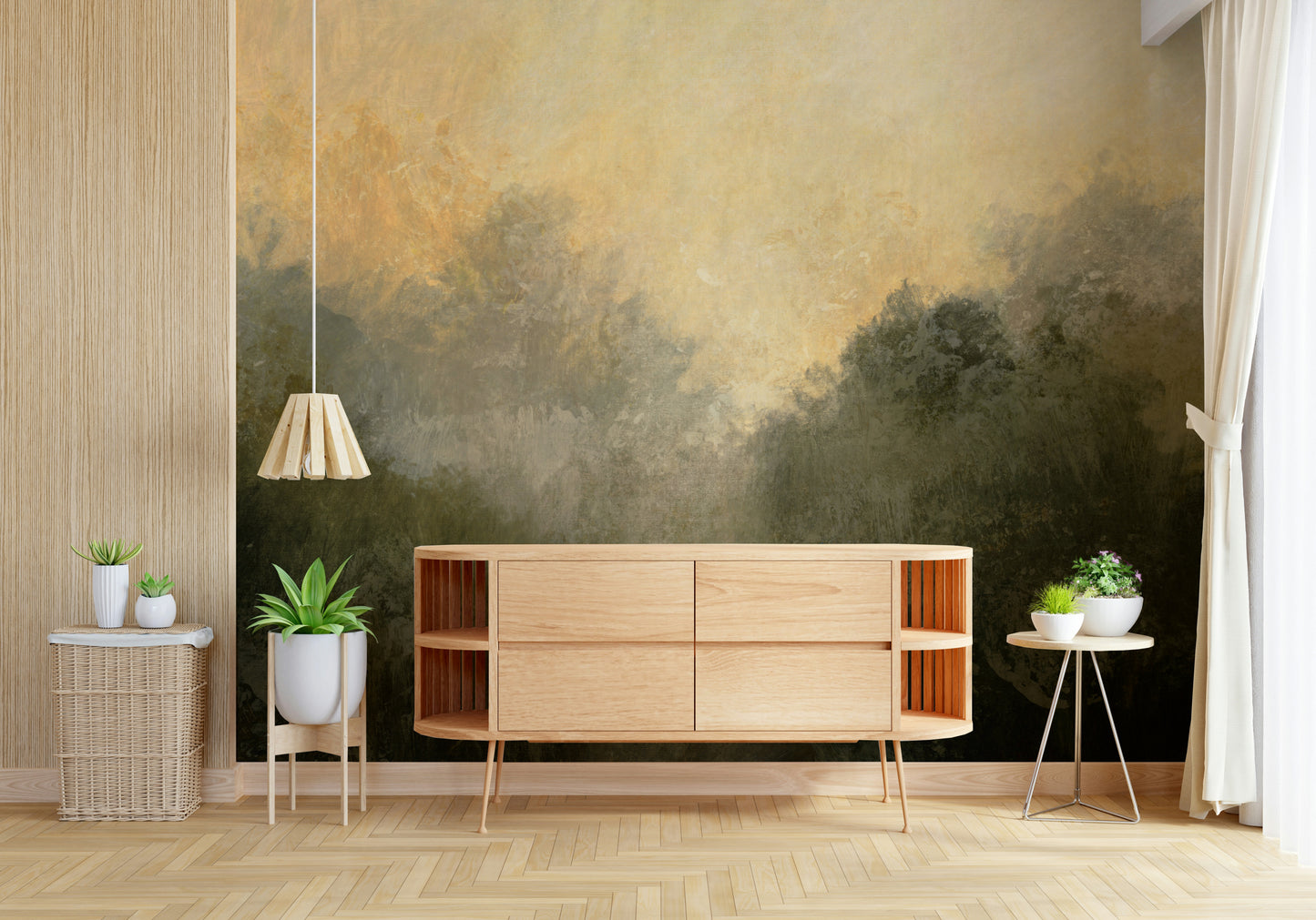 Golden Valley Haze Wall Mural -2803059