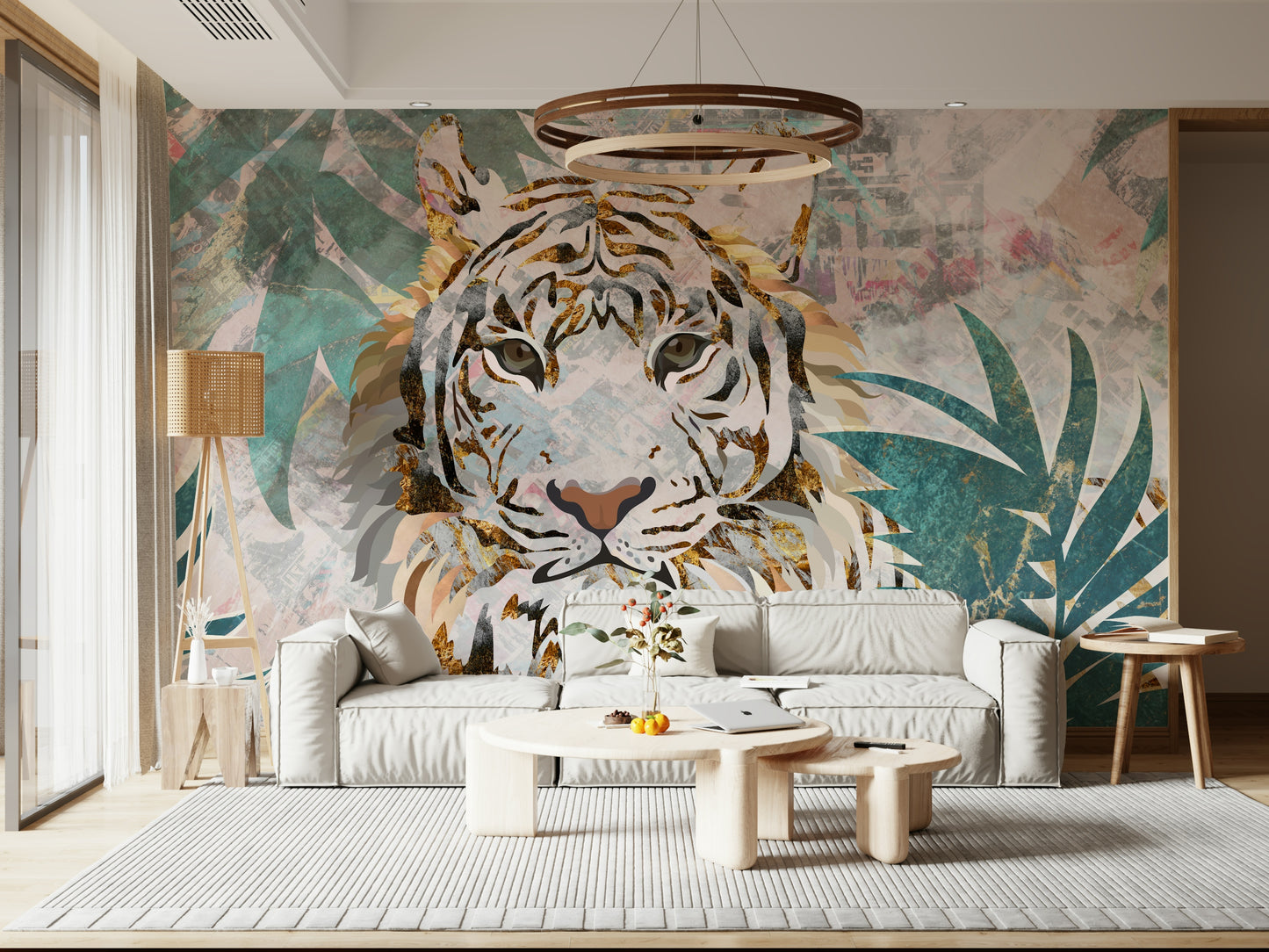 Majestic Jungle Tiger Wall Mural -2466444