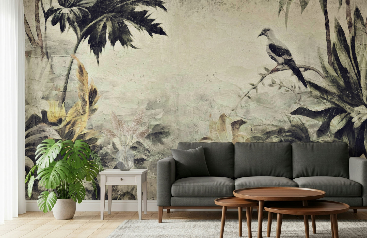 Painted Dove Haven Wall Mural