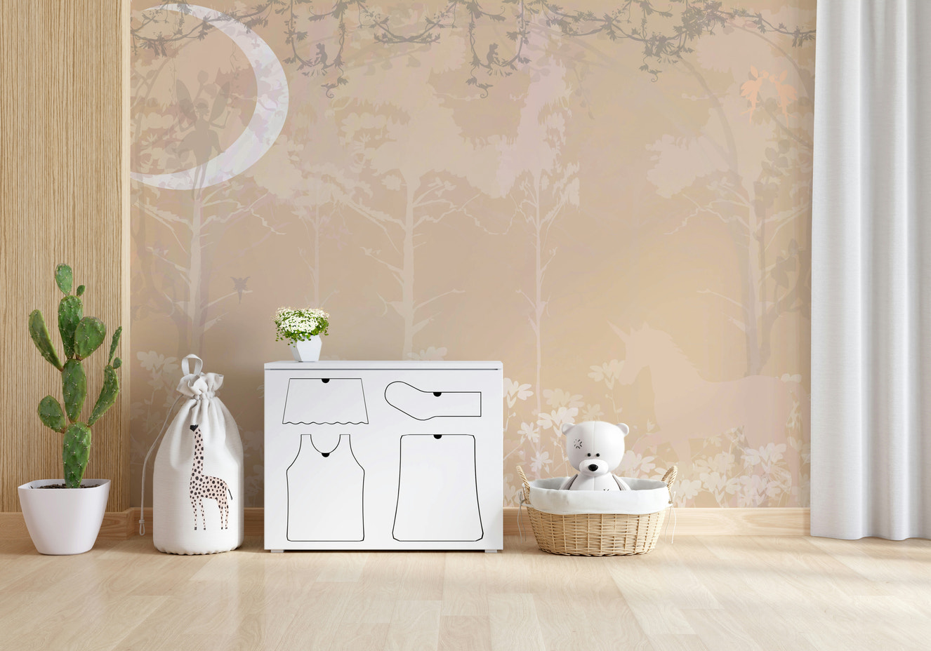 Moonlit Unicorn Grove Wall Mural -2721563