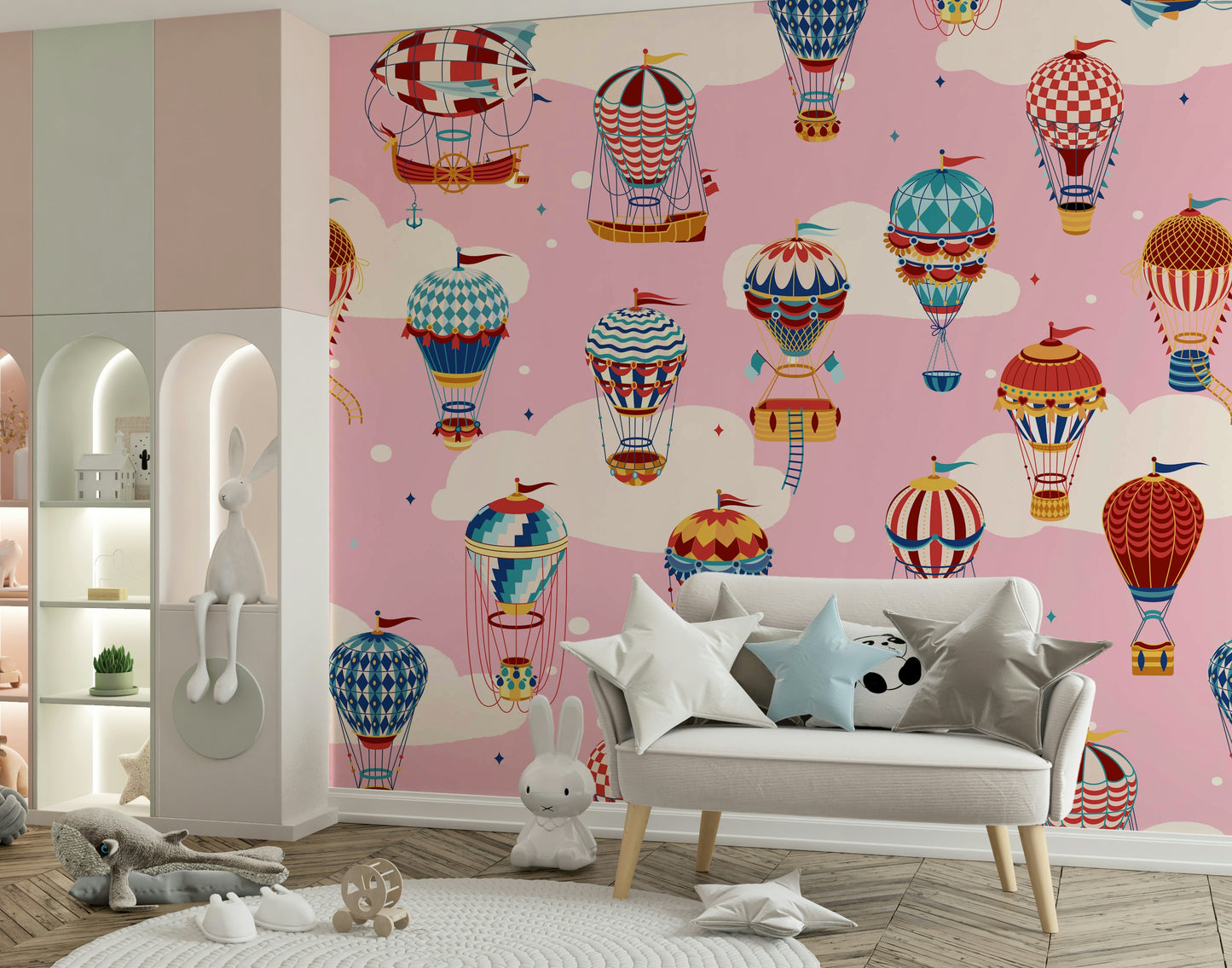 Cloudbound Balloons Wall Mural -2735493