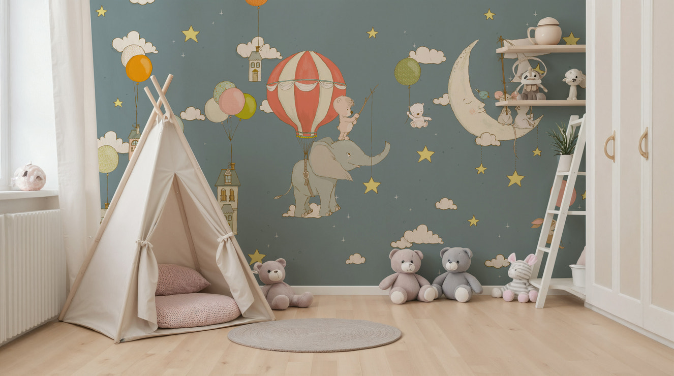 Dreamy Sky Friends Wall Mural -2759471