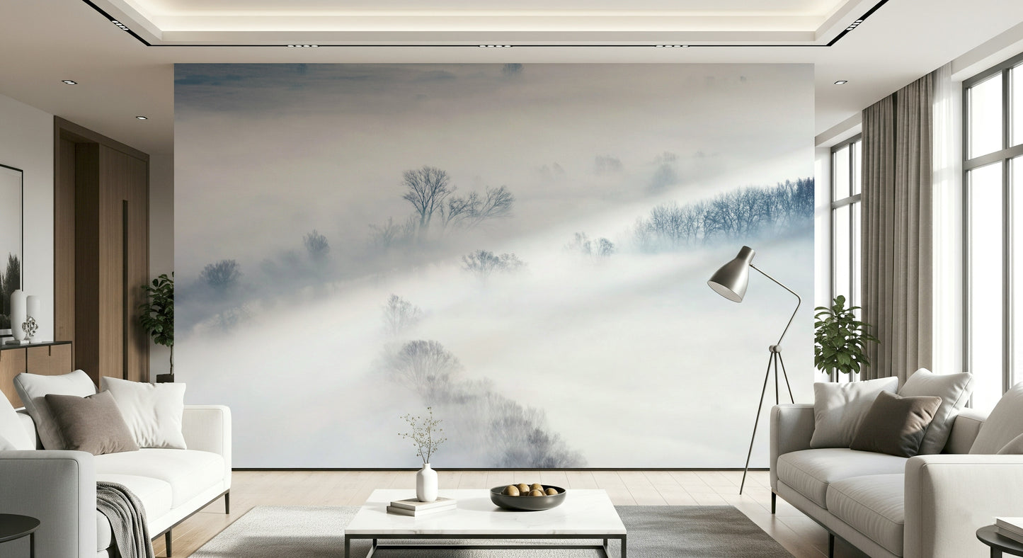 Misty Treescape Wall Mural -2159059
