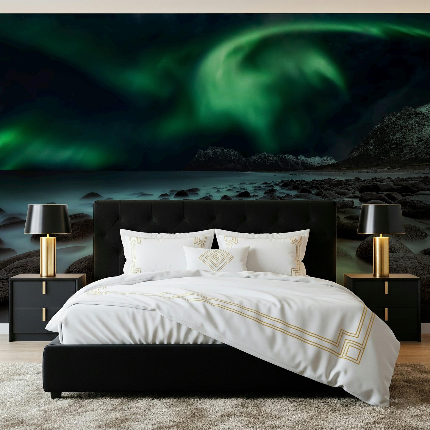 Mystic Shore Lights Wall Mural -804194